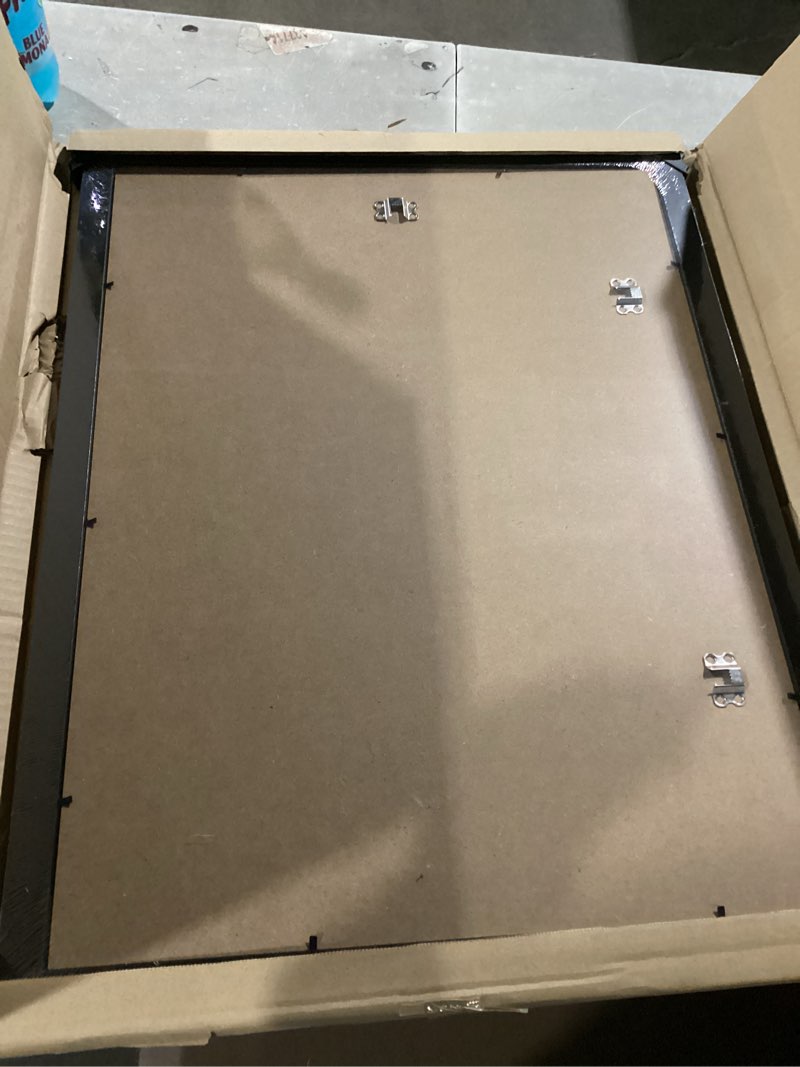 Condition photo showing Good Condition for LaVie Home 18x24 Picture Frame Black Poster Frame, Display Pictures 16x20 with Mat or 18x24 Without Mat, Stable and Sturdy Frame and Polished Plexiglass, Horizontal and Vertical Format of The Walls 18x24 Black