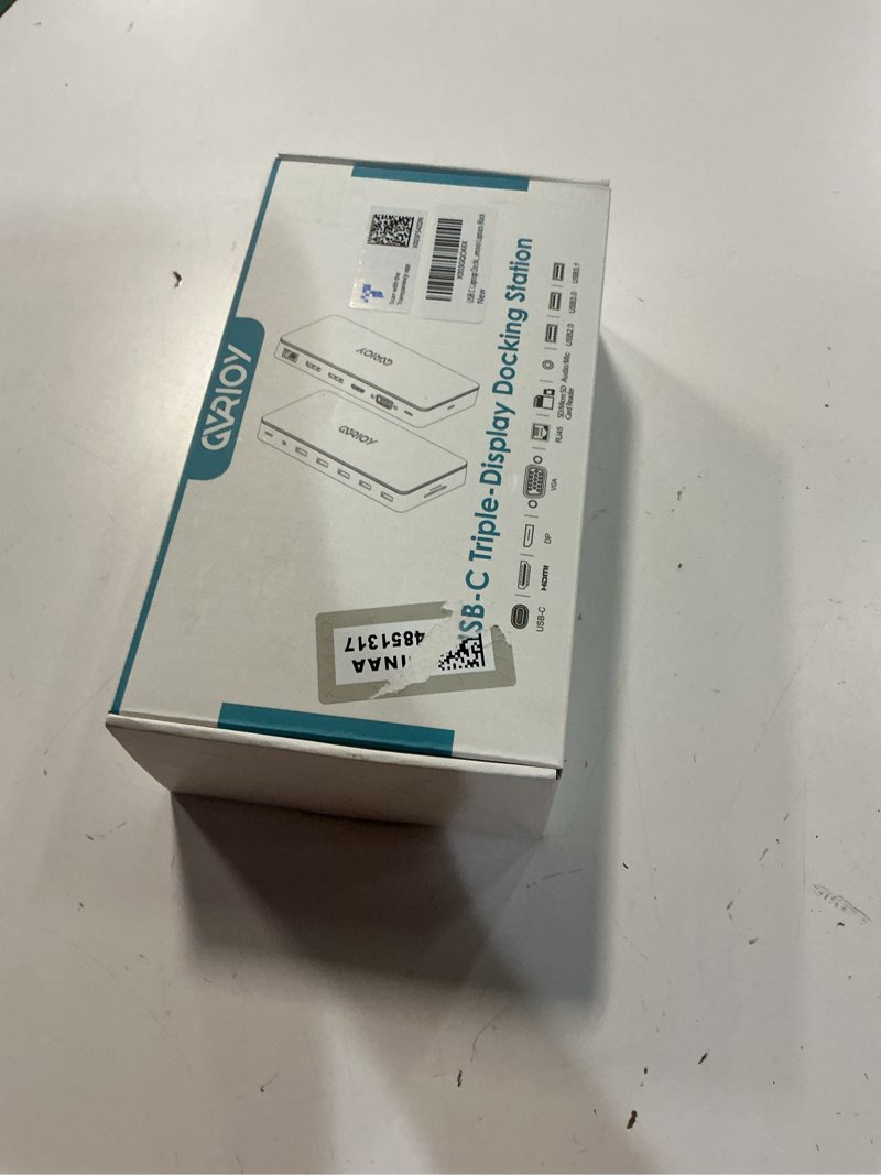Condition photo showing New/Like New for usb c laptop docking station, 15 in 1 triple display multiport adapter 3 monitors dock with dual dp, hdmi, vga, usb c/a, rj45, sd/tf, mic/audio, pd compatible for macbook/dell/hp/lenovo laptops black