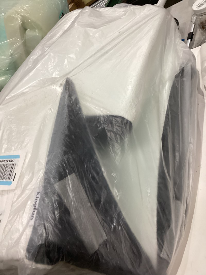 Condition photo showing Good Condition for kingfun 4pcs orthopedic bed wedge pillow set for sleeping, post surgery memory foam support pillows for back, neck and leg pain relief, adjustable triangle pillow - acid reflux, anti snoring & gerd white 4 piece set