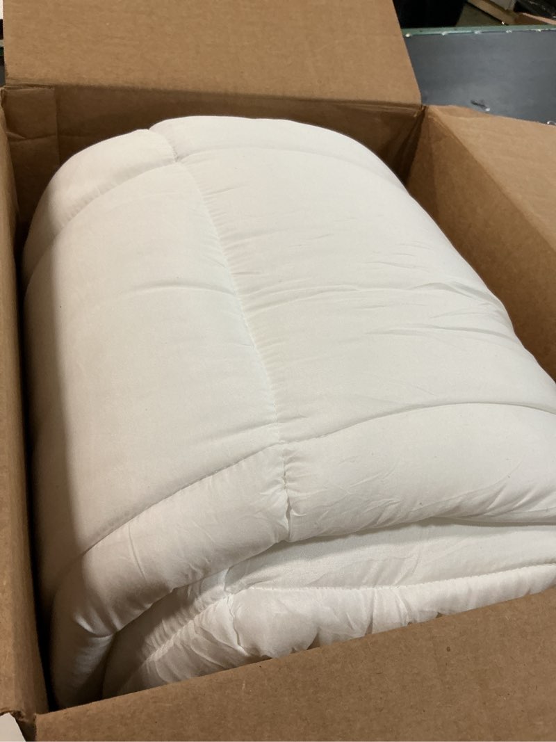 Condition photo showing As Is for Ultra Soft Queen Mattress Topper - Cloud-Like Mattress Pad for Back Pain Relief - Breathable Cooling Material for Hot Sleepers, White White Queen