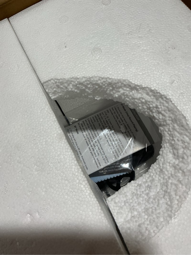 Condition photo showing As Is for record player retro turntable all in one vintage phonograph nostalgic gramophone for lp with copper horn, built-in speaker 3.5mm aux-in/usb