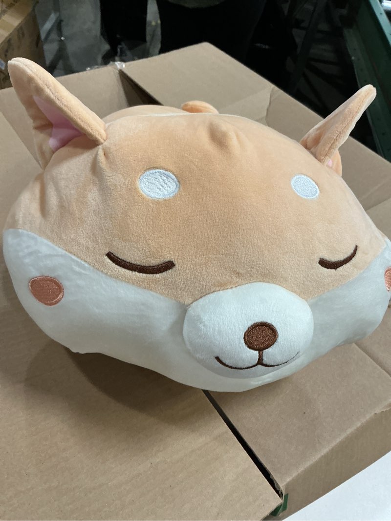 Condition photo showing As Is for Weighted Shiba Inu Stuffed Animals, Cute Weighted Dog Plush, Soft Stuffed Weighted Shiba Inu Plushie Gifts for Kids & Adults(23.6" 3.1Lbs) Shiba Inu Large