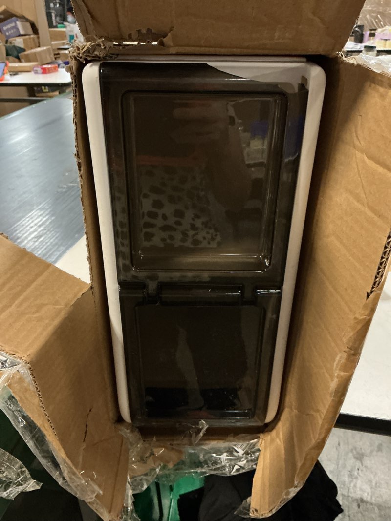 Condition photo showing As Is for 4-tier bathroom floor cabinet, narrow bathroom storage cabinet, mobile and no installation required, perfect for small space laundry rooms, toilet areas, and living room gaps