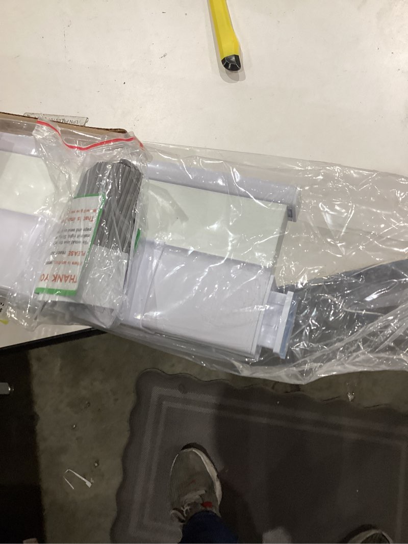 Condition photo showing New/Like New for No Drill Cellular Shades for Indoor Windows, Thermal Insulating & Noise Reducing Honeycomb Blinds, Cordless Free Stop Blinds Light Filtering, White, 32" W x 64" H 32"W x 64"H White(light Filtering)