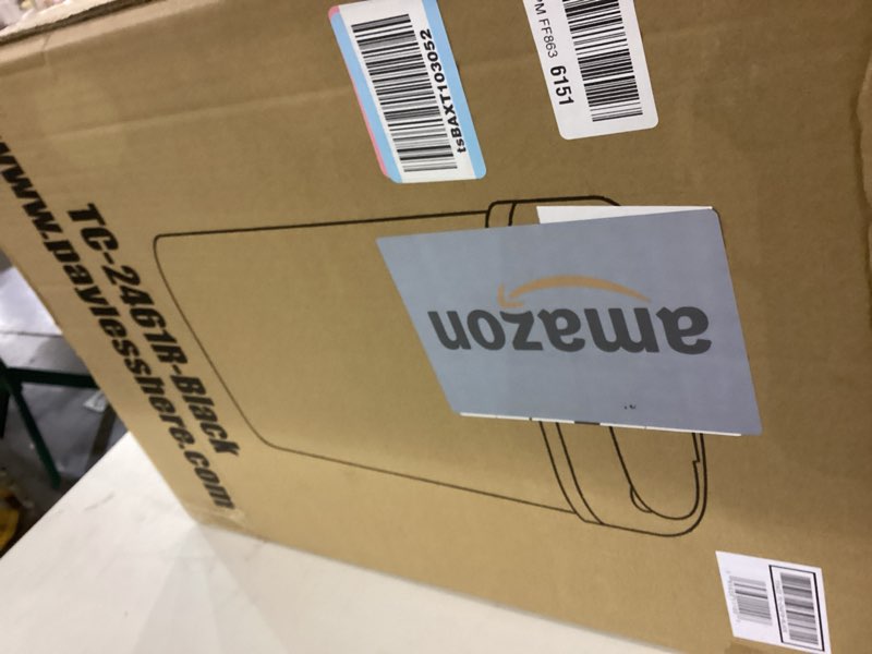 Condition photo showing New/Like New for BestOffice | 13 Gallon Trash Can with Lid | Automatic Touchless Garbage Can | Odor Control | Modern Oval Design | Easy to Clean | Plastic | Black | Fits Any Kitchen, Bathroom, Office or Home Plastic Black