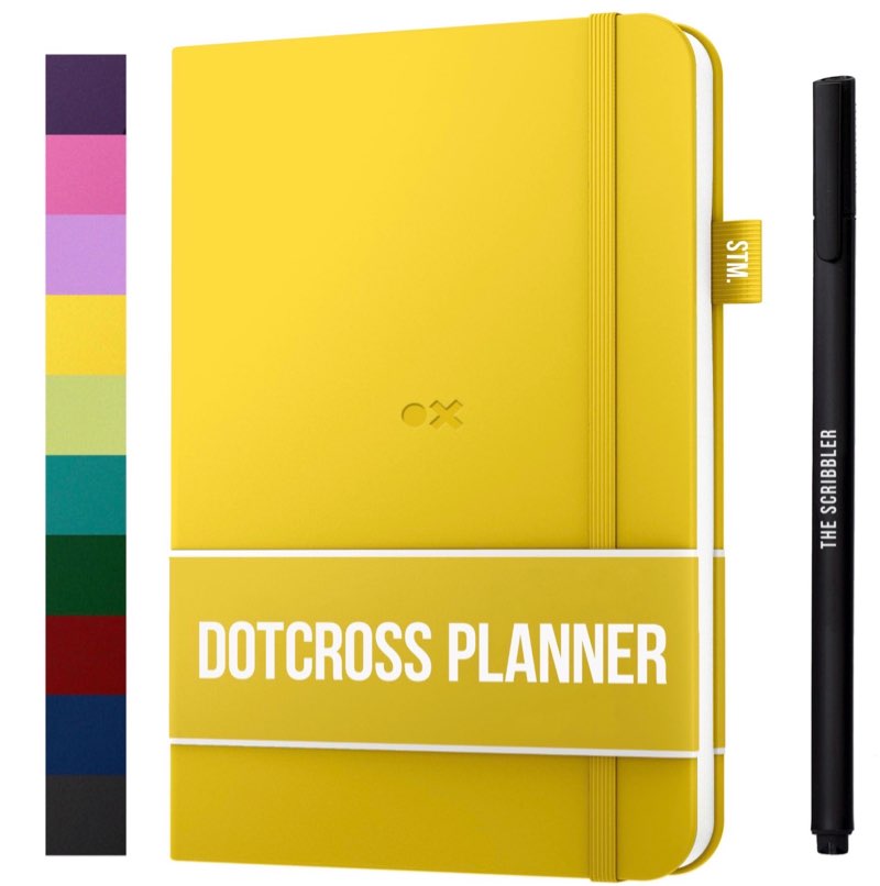 Daily Planner 2026 (Undated) | A5 Dotcross | Your All in One Day Organizer, At A Glance Weekly Agenda, Yearly Calendar Book | Planners for Personal, Professional, Academic & Work Goals and Schedule