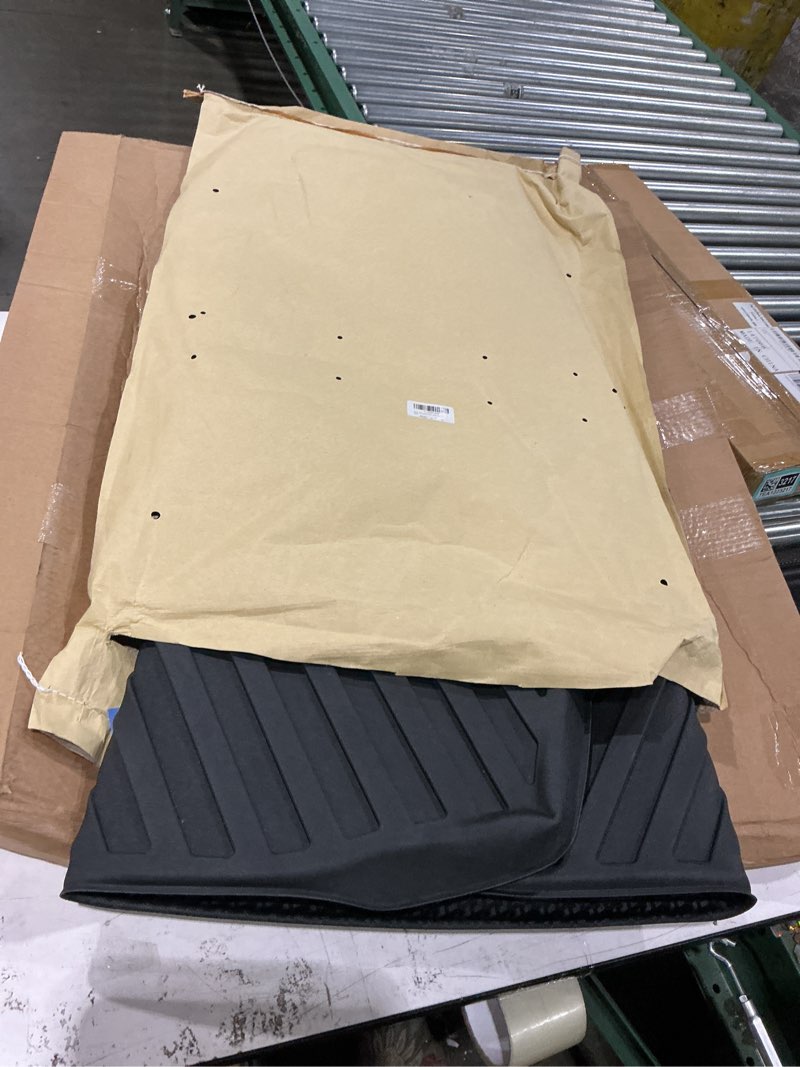 Condition photo showing New/Like New for mixsuper custom fit cargo liner for 2021-2025 2026 kia seltos, fit seltos sx/sx turbo, only fits models with subwoofer in cargo area, all weather rear trunk liner mat black
