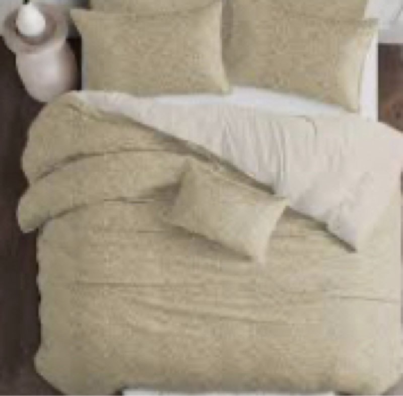 Sparx Microfiber Befspread Set Color: Gold, King Size 
