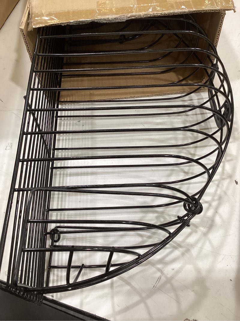 Condition photo showing Good Condition for escape-proof metal cat bathing cage,scratch-resistant grid,dual doors,portable shower cage with carry handle for small cats (small)