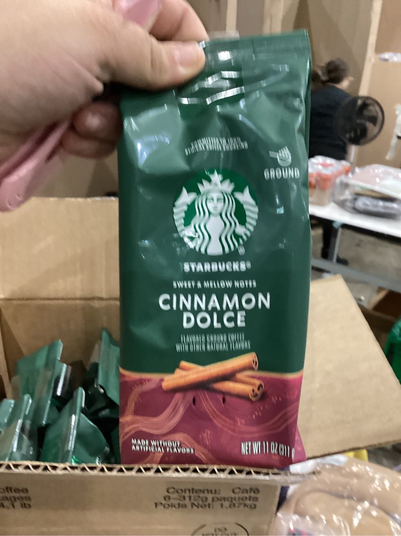Condition photo showing New/Like New for Starbucks Ground Coffee, Flavored Hot or Iced Coffee, Cinnamon Dolce, 11 oz ? Cinnamon Dolce 11 Ounce (Pack of 1)