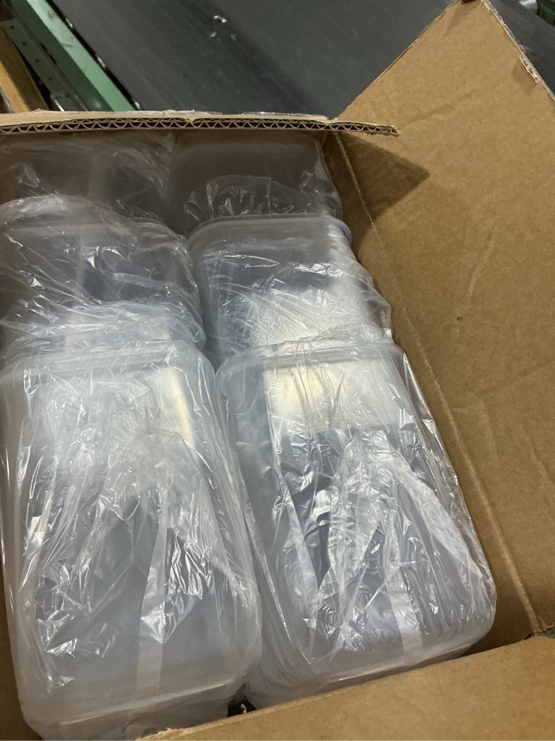 Condition photo showing Good Condition for SNSLXH Airtight Food Storage Containers with Lids, 24 pcs Plastic Pantry Organizers and Storage Canisters for Cereal, Dry Food, Flour and Sugar, BPA Free, Includes 24 Labels