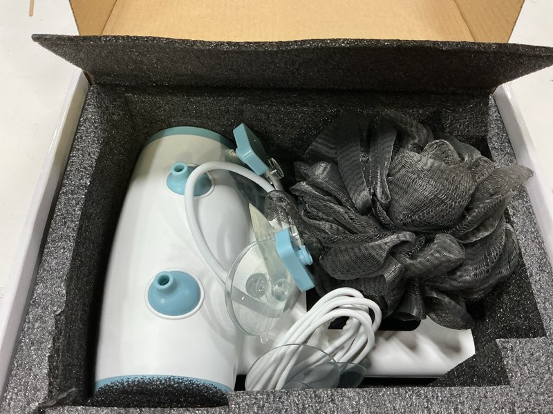 Condition photo showing Good Condition for Bath Jets for Tub, TAREIDEW Dual Outlet Bathtub Jet Spa, Jet & Bubble Modes, 13000mAh Rechargeable Bath Jet with Loofah, 5-Speed Adjustable, IPX8 Waterproof, Home Spa Relaxation Gift, White/Blue