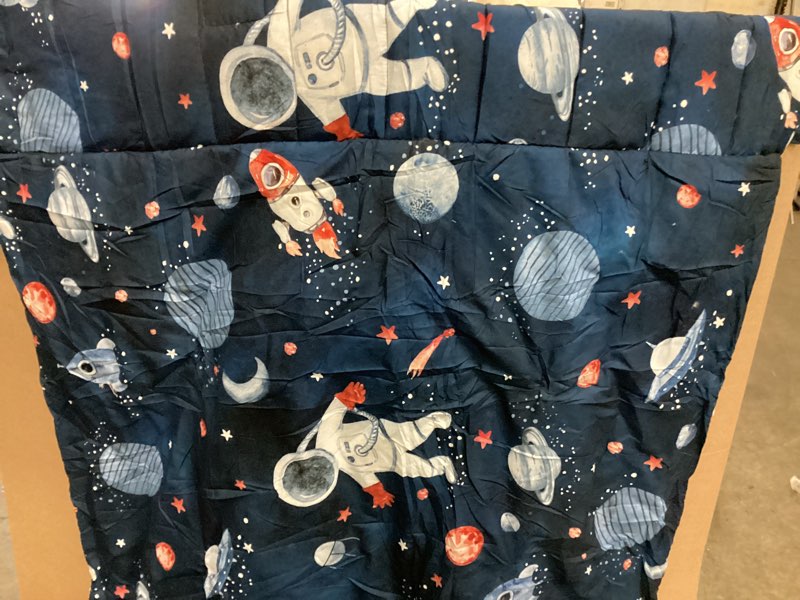 Condition photo showing Good Condition for sweetfox space astronaut blanket space rockets planet throw blanket gifts for girls boys super warm soft plush lightweight fleece flannel winter couch bedding for baby kids adults women 50"x40" space astronauts blanket 40"x50"