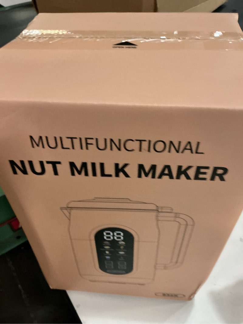 Condition photo showing New/Like New for 10-in-1 Nut Milk Maker Machine, 42oz Automatic Nut Milk Maker with LED Touch Screen, Self-Cleaning, 12H Delay Start, Keep Warm, Automatic for Soy/Oat/Almond Milk, Juice,Coconut,Plant Base & Boil Water