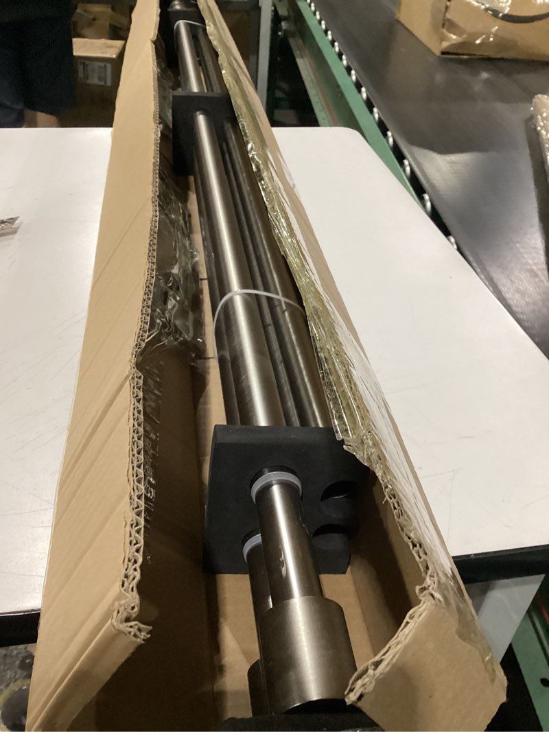 Condition photo showing Good Condition for 2 pack curtain rods 72 to 144 inch, adjustable window treatment rods, 1-inch telescoping drapery rods with cap finials, brushed nickel brushed nickel 2 pack 72-144"
