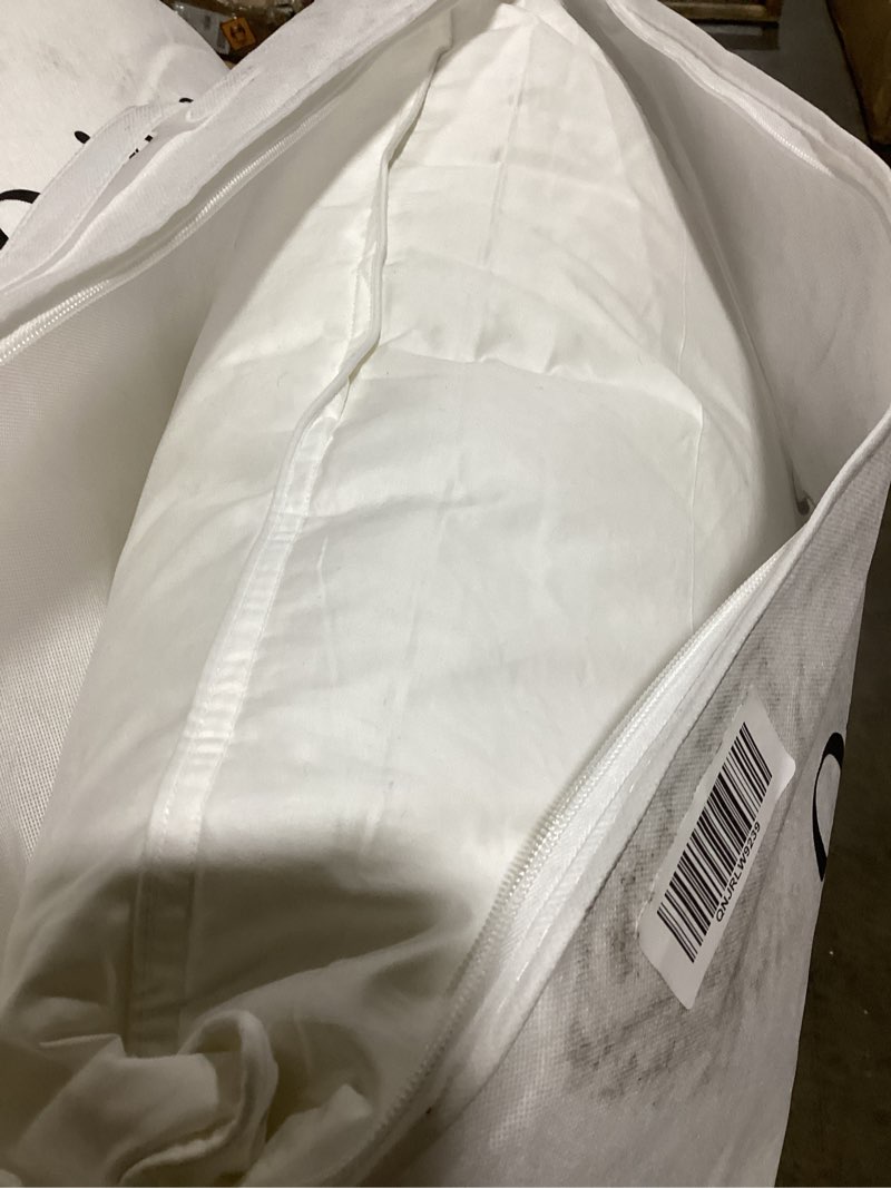 Condition photo showing As Is for luxe goose down pillow, standard, soft