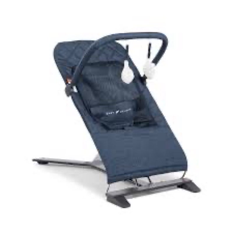 Baby Delight Alpine Deluxe Portable Bouncer, Infant, 0 – 6 Months, Quilted Indigo
