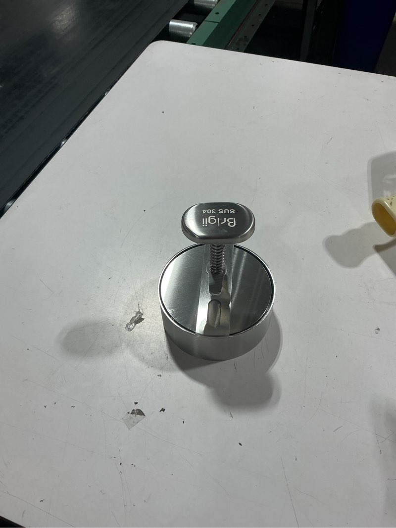 Condition photo showing Good Condition for brigii 304 stainless steel burger press - 4.5" hamburger patty maker, heavy duty stainless steel burger press for ground beef, burgers (dishwasher safe)