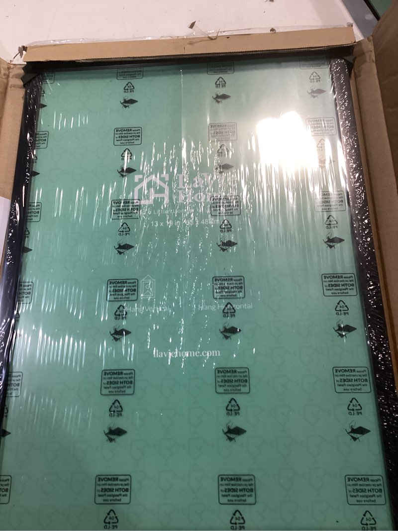 Condition photo showing New/Like New for lavie home 13x19 picture frame for wall display, 13x19 black picture frame with hd plexiglas, 13 x 19 poster frame 1 pack, display frame for vertical or horizontal, classic collection