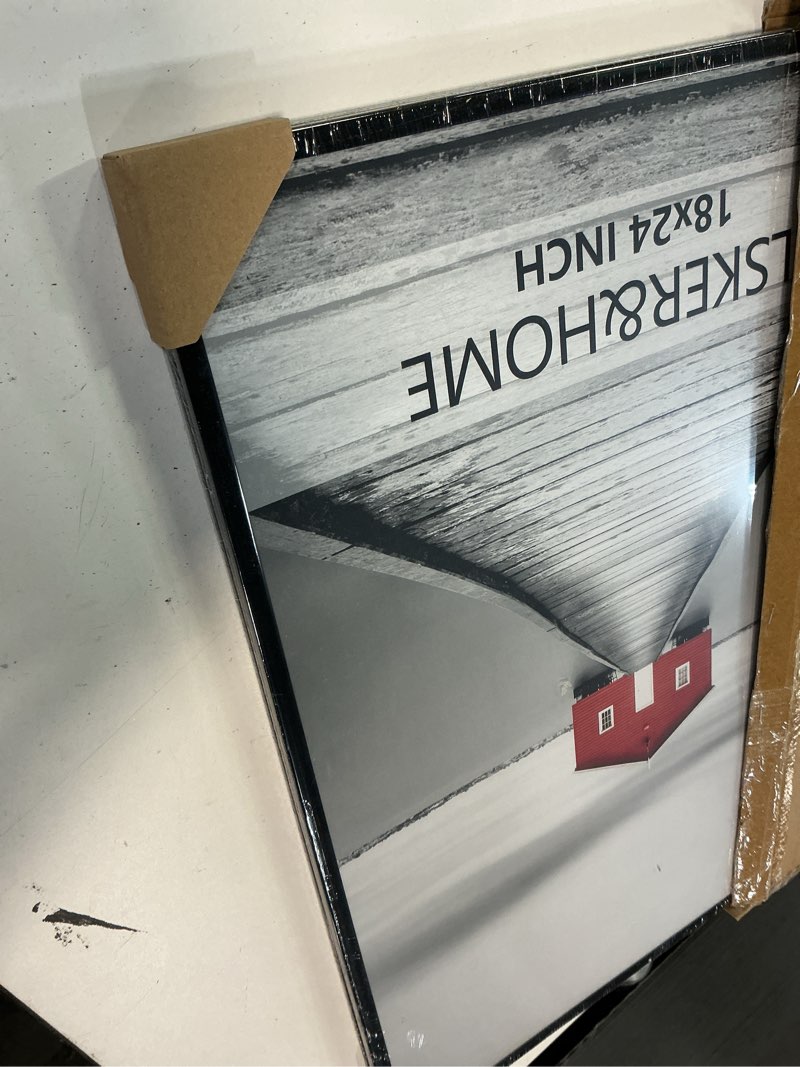 Condition photo showing Good Condition for ELSKER&HOME 18x24 Poster Frame 3 Pack, Black Picture Frame for Horizontal or Vertical Wall Mounting, Sturdy and Scratch-proof Black 18 x 24