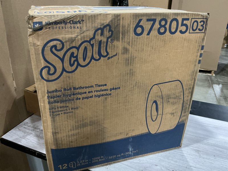 Condition photo showing New/Like New for scott essential 100% recycled fiber jumbo roll bathroom tissue