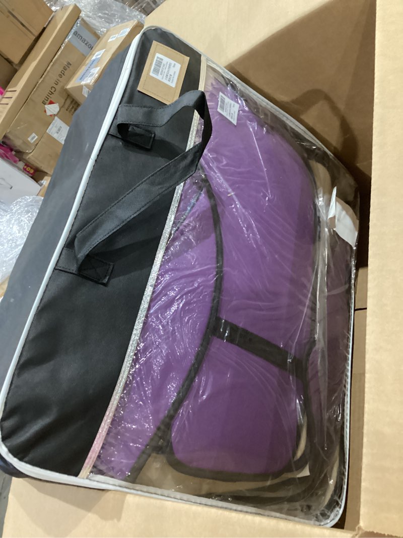 Condition photo showing Good Condition for car seat covers full set purple black, luxury faux leather waterproof non-slip seat protector universal fit for most cars suvs trucks pick-ups,car interior accessories for front seats and back purple-full set