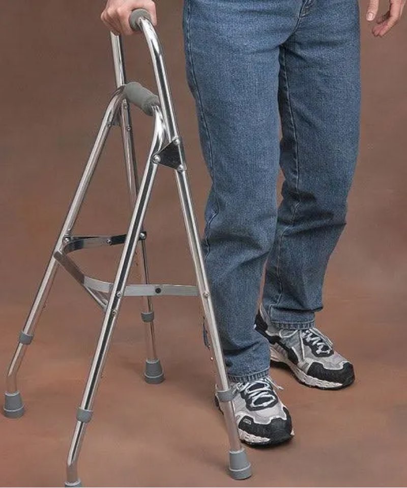 drive medical side style hemi one arm walker, chrome, adult