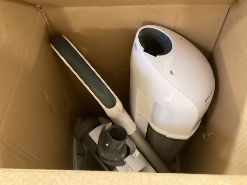 Condition photo showing As Is for Shark Freestyle Max Cordless Upright Vacuum, Multi-Surface Cleaning, Lightweight, Easy Maintenance, with Large Dust Cup and 2-Speed Brushroll, LED Headlights, Nordic Blue, SV2002