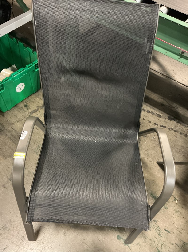 Condition photo showing As Is for sling stack chair black - room essentials™