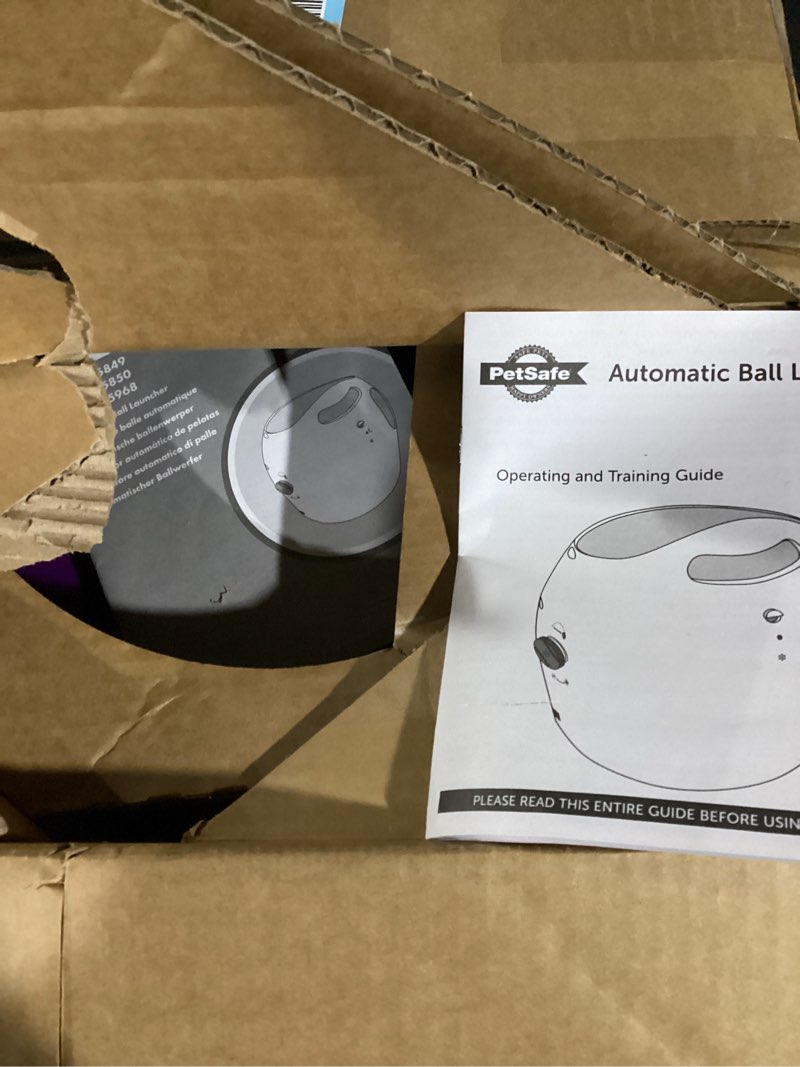 Condition photo showing New/Like New for PetSafe Automatic Ball Launcher - Interactive Fetch Game - Hands-Free Fetch Training - Adjustable Range - Includes Tennis Balls - Indoor Outdoor Play - Motion Sensors - Automatic Sleep Mode