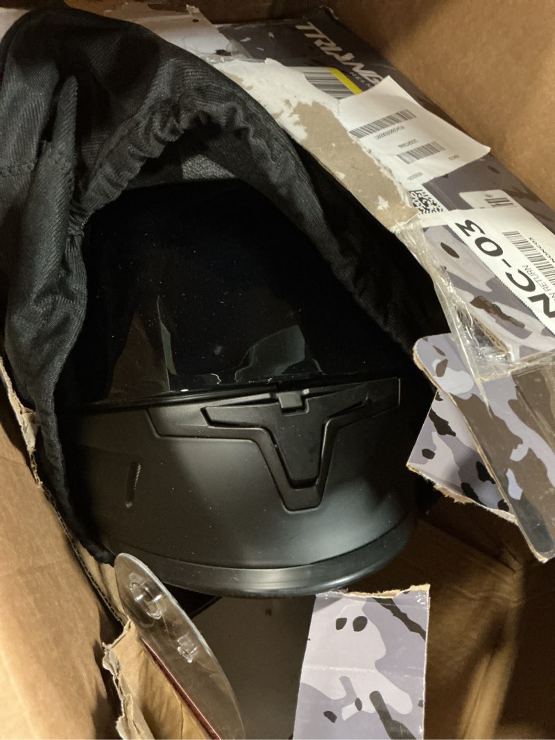 Condition photo showing Good Condition for triangle kids motorcycle helmets youth full face helmet lightweight with 2 visors dot approved medium matte black