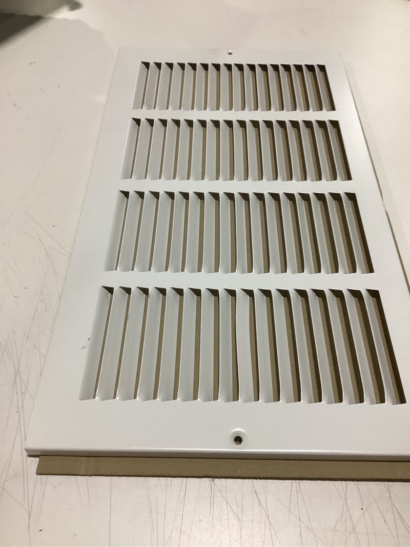 Condition photo showing Good Condition for SIMILAR TO STOCK PHOTO.. Duct Opening | Steel Return Air Filter Grille by Handua [Removable Door] | Vent Cover Grill | White | HVAC Cold Air Intake Grille | Out Dim: 26 5/8\"W X 26 5/8\"H 24\"W x 24\"H [Duct Opening]