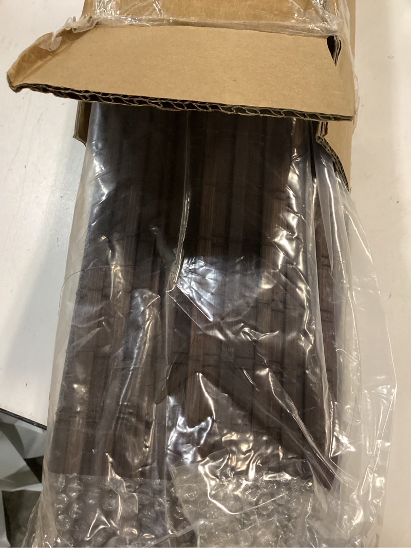 Condition photo showing New/Like New for LazBlinds Cordless Bamboo Roman Shades, Privacy Blinds for Interior Windows, Room Darkening Roll Up Bamboo Blinds for Home & Patio, 30.5" W x 48" H, BDP-Espresso Privacy - Espresso 30 1/2" W x 48" H