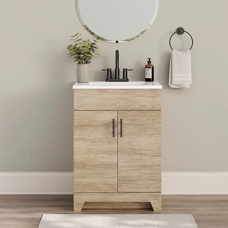 style selections tierra sandstone single sink