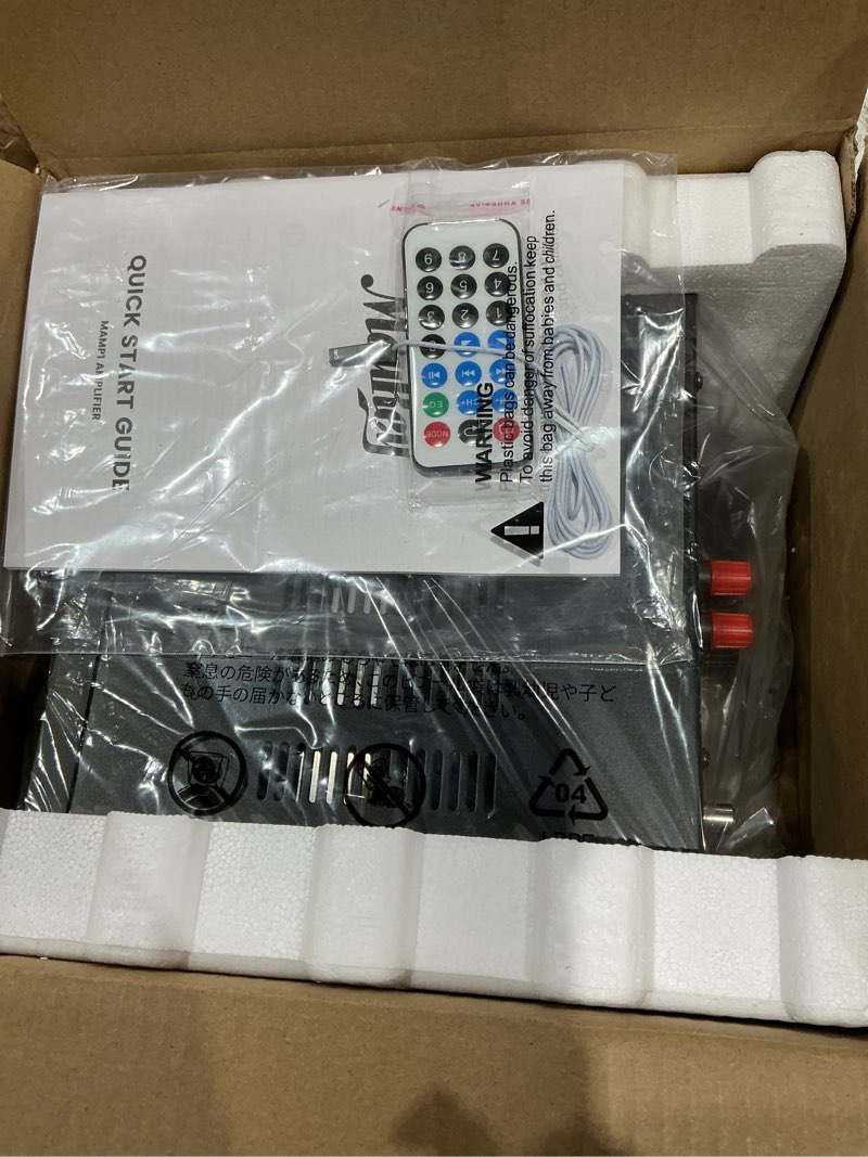 Condition photo showing Good Condition for moukey stereo receivers with bluetooth 5.0, 2.0 channel power audio amplifier stereo system w/usb, sd, aux, rca, mic in w/echo, led for karaoke, home theater speakers, 400w peak, 25w× 2 rms- mamp1