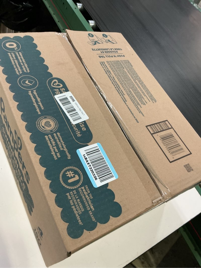Condition photo showing New/Like New for pampers swaddlers diapers, size 4 (15-34 lbs), 150 count, absorbent, keeps baby dry and comfortable, skin safe disposable baby diaper (packaging may vary) size 4 150