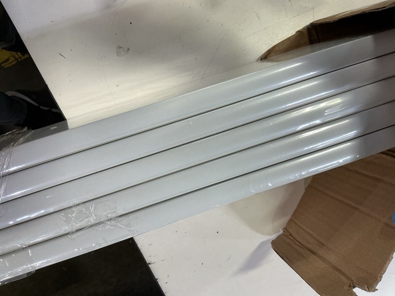 Condition photo showing Good Condition for double curtain track ceiling mount rod, heavy duty aluminum track set for curtains, silent sliding double rail system for drapes living room bedroom room divider (white,4.8m(15.7ft)) white 4.8m(15.7ft)