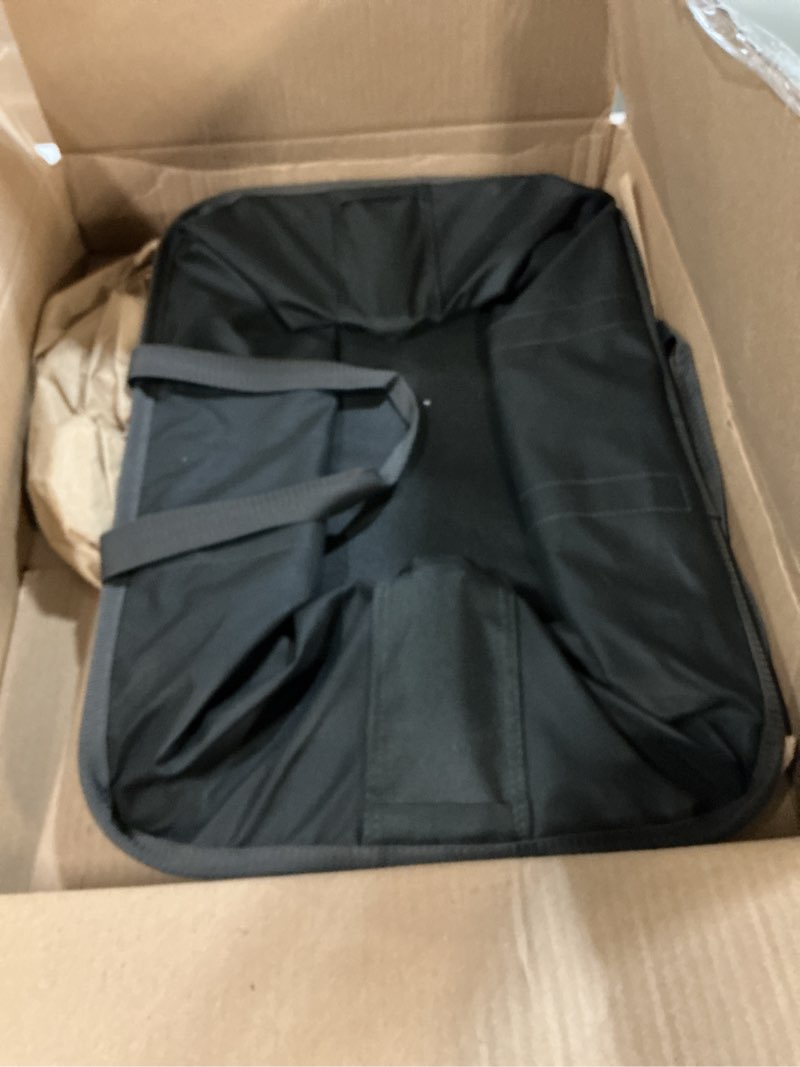 Condition photo showing Good Condition for CleverMade Collapsible Laundry Tote 2-Pack (50L) – Foldable Carry-All Storage Bin for Laundry, Car Trunk, RV, Dorm & Home Organization - Black Black Gray 2 Pack