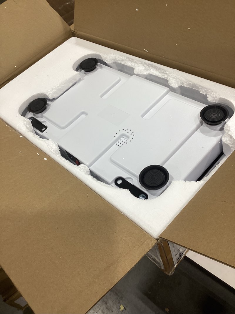 Condition photo showing New/Like New for Shake Plate Vibration Exercise Machine for Lymphatic Drainage Massager & Weight Loss, 400 lbs Capacity Whole Body Vibrating Plate Workout for Women and Men Light White