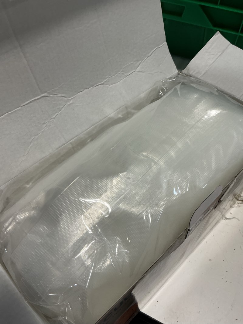 Condition photo showing As Is for mehomeli compact vacuum sealer for food (vacuum sealer machine + 30 reusable vacuum bags), powerful handheld vacuum sealer machine, seal food 6x fresh longer, portable & wireless, easy-clean vacuum sealer + 30 bags