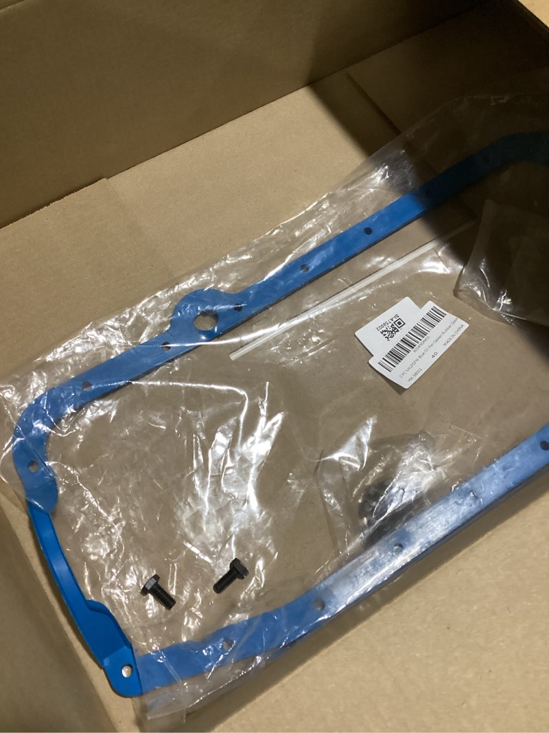 Condition photo showing Good Condition for 1 pc shlpdfm blue oil pan gasket rubber gasket fits for 1980-85 chevy small block 305-350 for two piece rear main seal