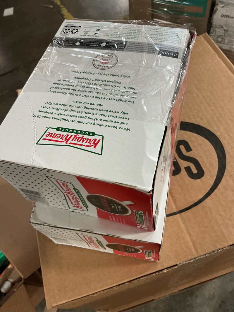 Condition photo showing New/Like New for keurig krispy kreme doughnuts original glazed coffee k-cups 24 pk