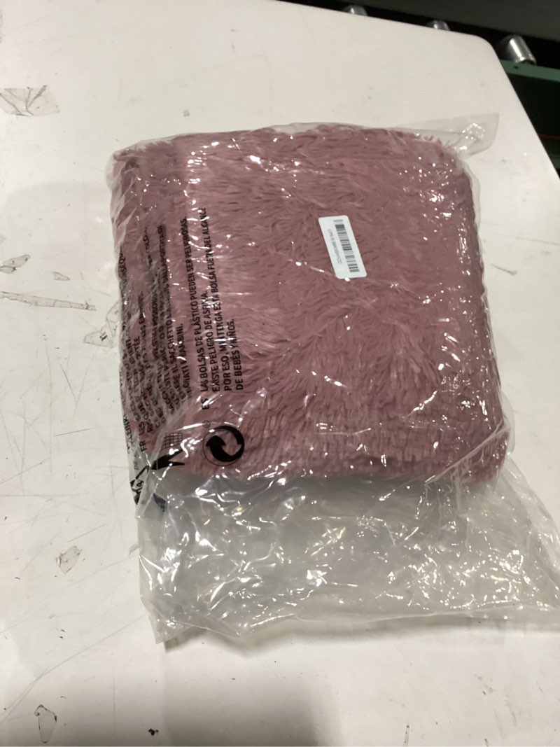 Condition photo showing New/Like New for wemore sherpa fleece weighted blanket for adult, 15 lbs dual sided cozy fluffy heavy blanket, ultra fuzzy throw blanket with soft plush flannel top, 60 x 80 inches pink on both sides pink 60" x 80" 15lbs