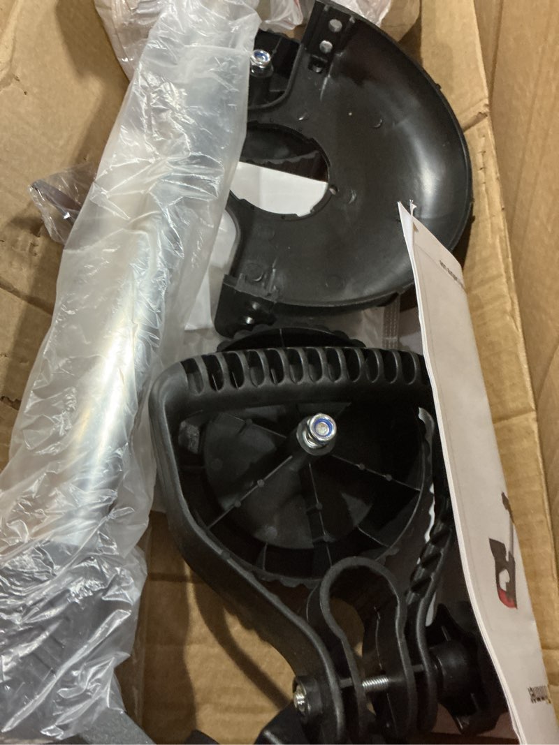 Condition photo showing New/Like New for electric weed wacker cordless eater battery powered lightweight edger portable stringless weed trimmer, 3-in-1 grass trimmer/lawn mower/brush cutter, with 3 types blades & wheels for yard and garden