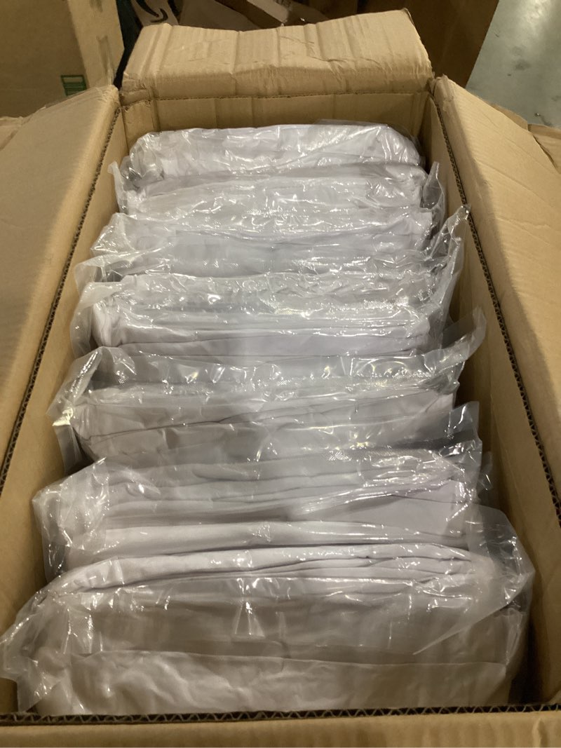 Condition photo showing As Is for vevor 100 pcs white chair covers polyester spandex chair cover stretch slipcovers for wedding party dining banquet flat-front chair covers 100pcs white-a