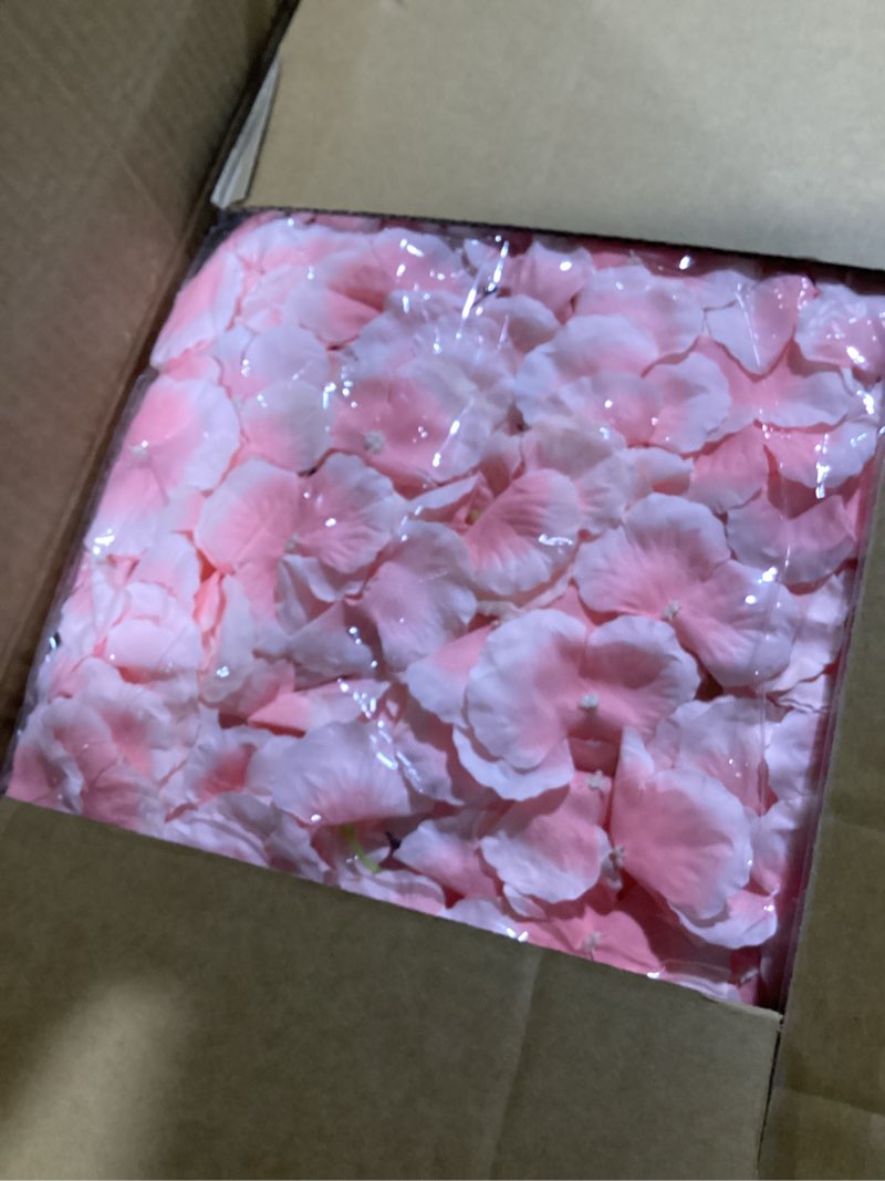 Condition photo showing Good Condition for blosmon flower wall panel backdrop decor blush artificial floral backdrop for wedding party baby bridal shower, 6 pcs hanging 3d fake hydrangea wall decoration, silk faux hydrangea flower backdrop