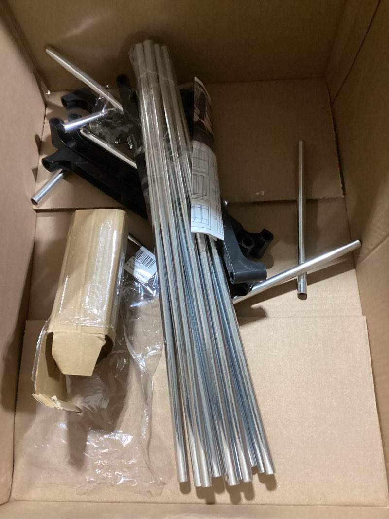 Condition photo showing As Is for Stackable Small Shoe Rack, Entryway, Hallway and Closet Space Saving Storage and Organization (3-Tier, Black) 3-Tier Black incomplete 