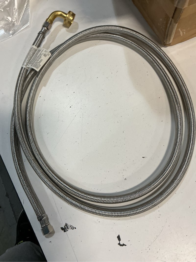 Condition photo showing As Is for everbilt diswasher supply line 8ft