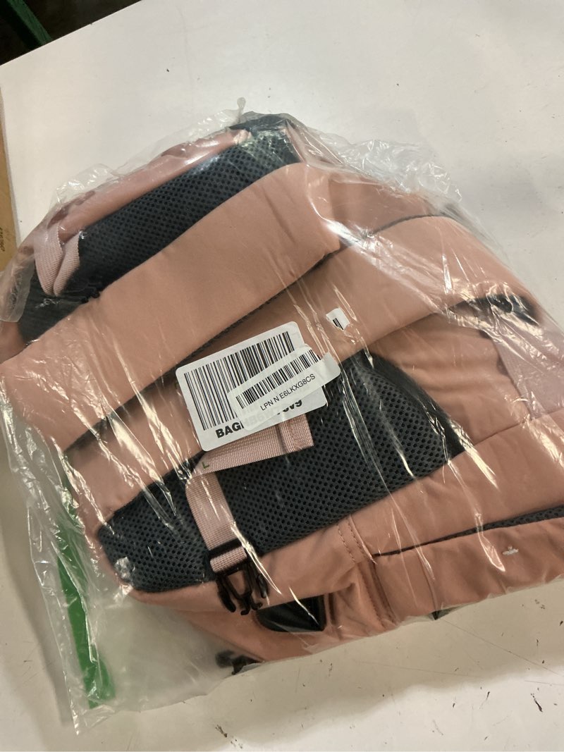Condition photo showing New/Like New for taygeer travel backpack for women, carry on backpack with water bottle pocket & shoe pouch, tsa 15.6inch laptop mochila flight approved, nurse bag casual daypack for weekender business hiking, pink large amourpink