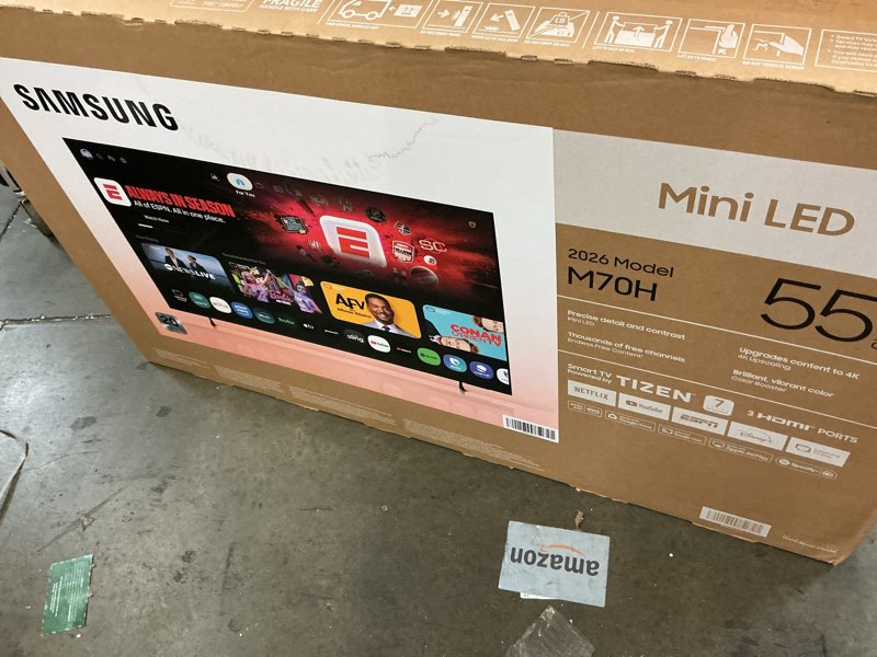 Condition photo showing As Is for samsung 55-inch class mini led m70h series samsung vision ai companion smart tv (2026 model, 55m70h)